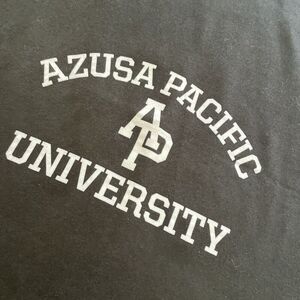 Vintage AP Azusa Pacific Throw Blanket 51"x78" Black Fleece‎ Cougars MV Sport